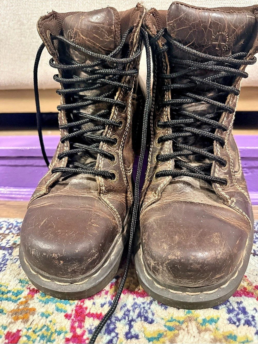 Dr. Martens Soren Lace Up Brown Leather Boot Boots US 9